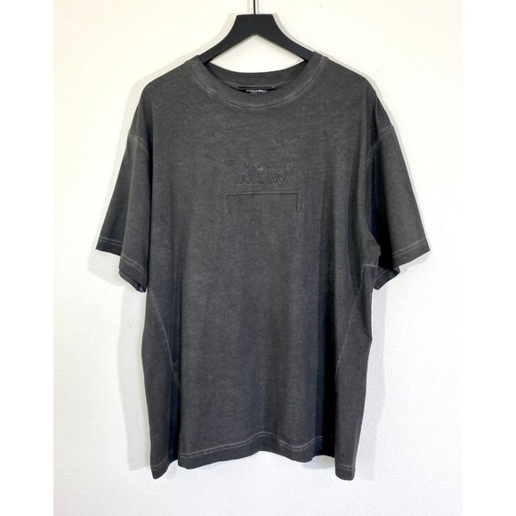 A-Cold-Wall Dissolve Dye Tee A Cold Wall Box Logo Gray Mens Size Large Oversized - Picture 2 of 5